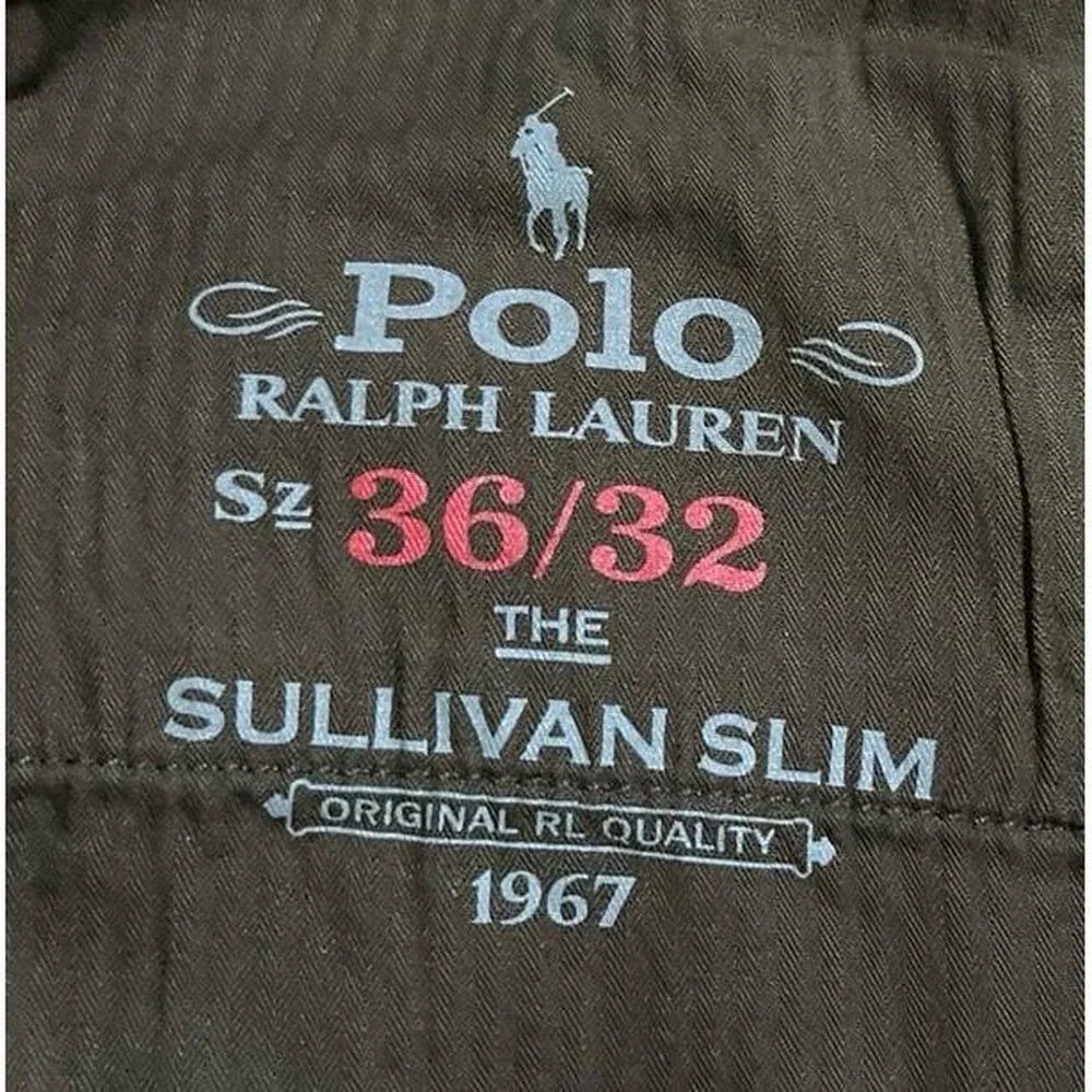 Mens Polo Ralph Lauren Sullivan Slim Chocolate Brown Stretch Jeans